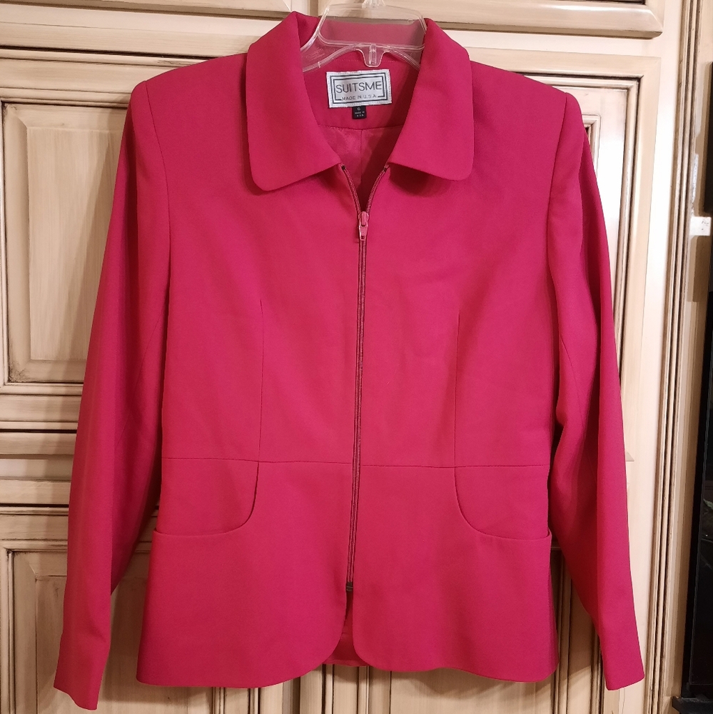 SuitsMe Fuschia Jacket - Size 6 -‎ NEW!